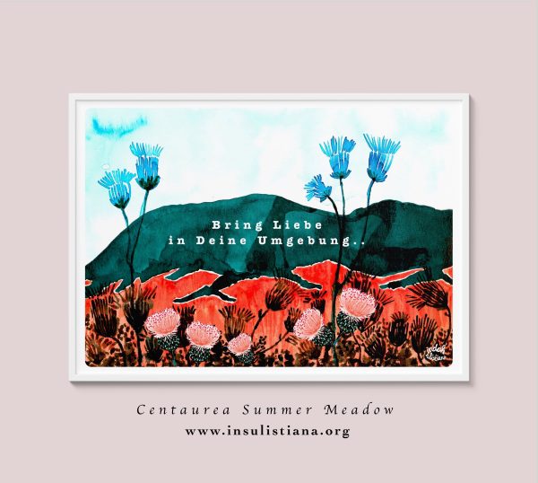 Centaurea Summer Meadow Art Print