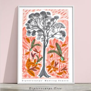 Dipterocarps Tree Art Print