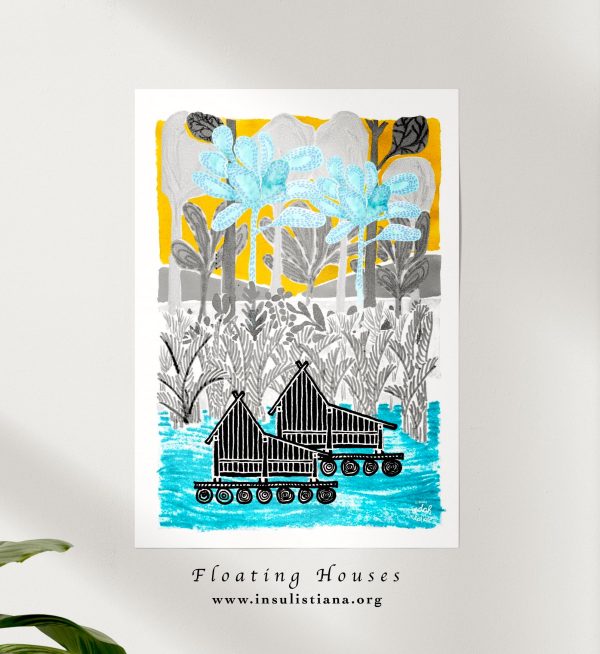 Floating Houses art print - Image 3