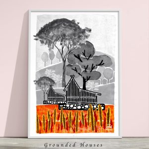Grounded Houses art print