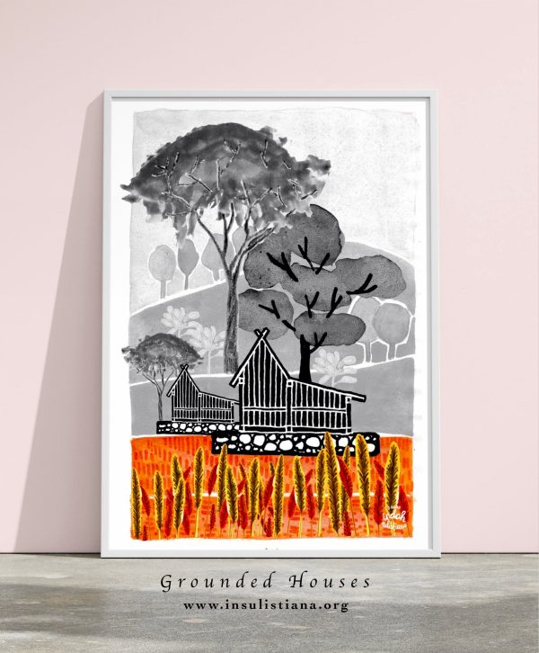Grounded Houses art print